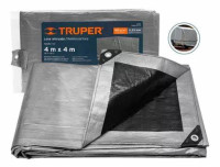Lona Truper Reforzada Gris 4X4m
