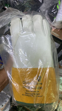 Guante Electricista GLOBAL GLOVE BLANCO/Borde Carnaza